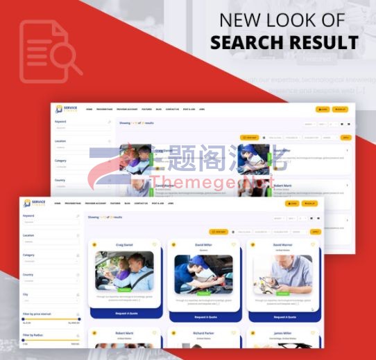 Service Finder(v6.1)企业业务搜索分类广告列表WordPress主题 - 图片3