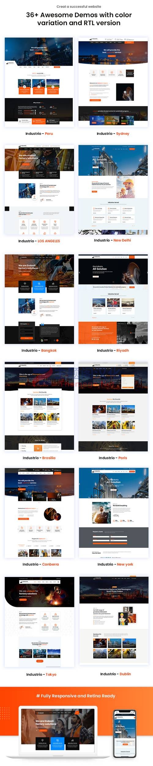 Industrio(v10.0)工业工厂制造业WordPress主题 - 图片2 Industrio(v10.0)工业工厂制造业WordPress主题 - 图片2