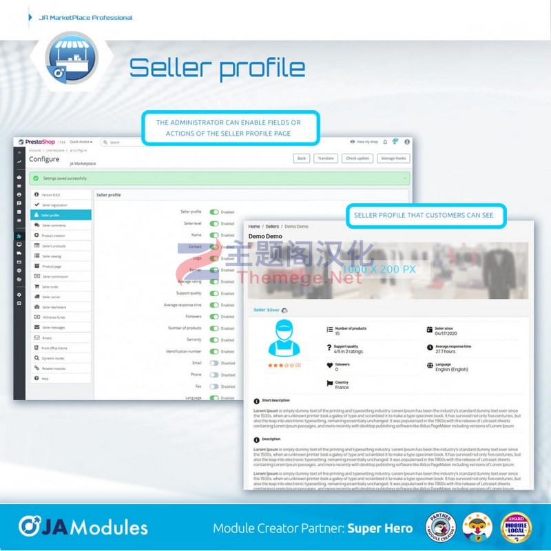 JA Marketplace多卖家多商户系统Prestashop插件V10.0.1 - 图片3 JA Marketplace多卖家多商户系统Prestashop插件V10.0.1 - 图片3