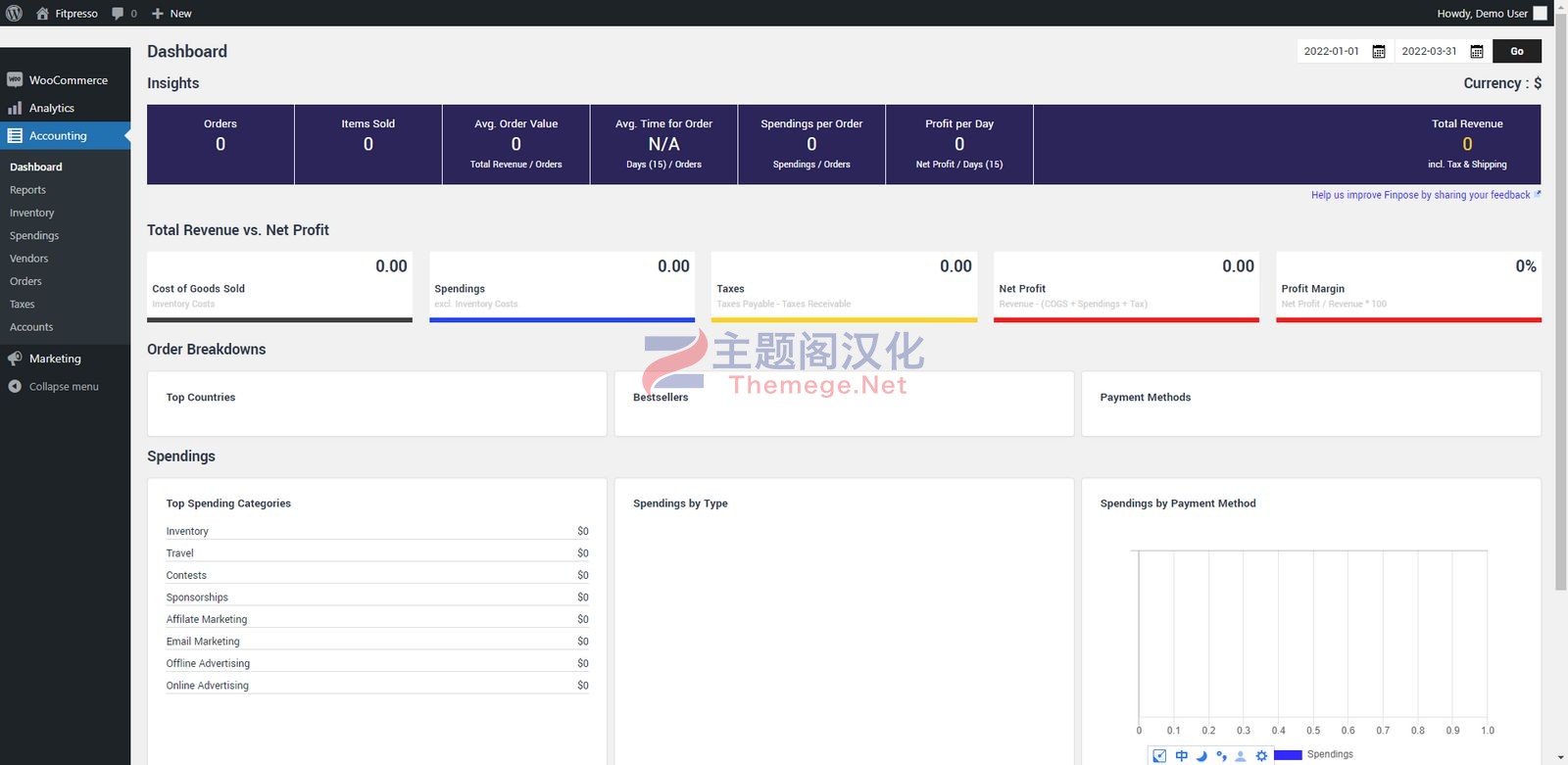商店会计财务管理WooCommerce插件Accounting PRO 4.0.1 - 图片2