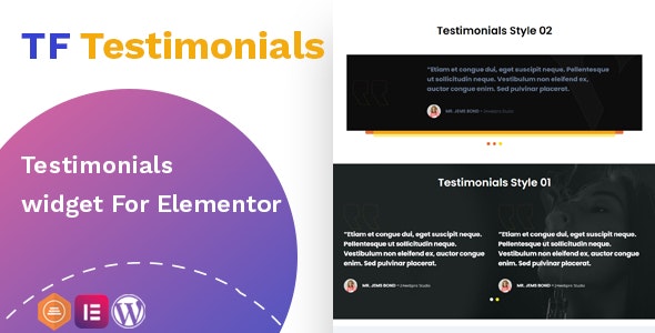 客户评价评语Elementor插件Testimonials widget 1.0 客户评价评语Elementor插件Testimonials widget 1.0