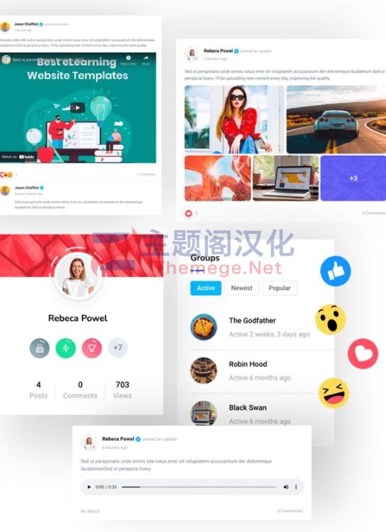Elkric(v1.2.3)轻社区交友社交网络网站WordPress主题 - 图片3 Elkric(v1.2.3)轻社区交友社交网络网站WordPress主题 - 图片3