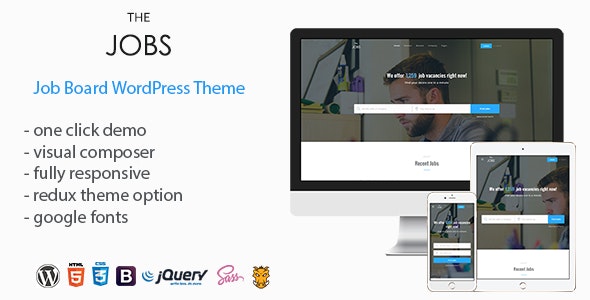 WordPress主题TheJobs 1.0 求职招聘职业中介所网站WP主题 WordPress主题TheJobs 1.0 求职招聘职业中介所网站WP主题