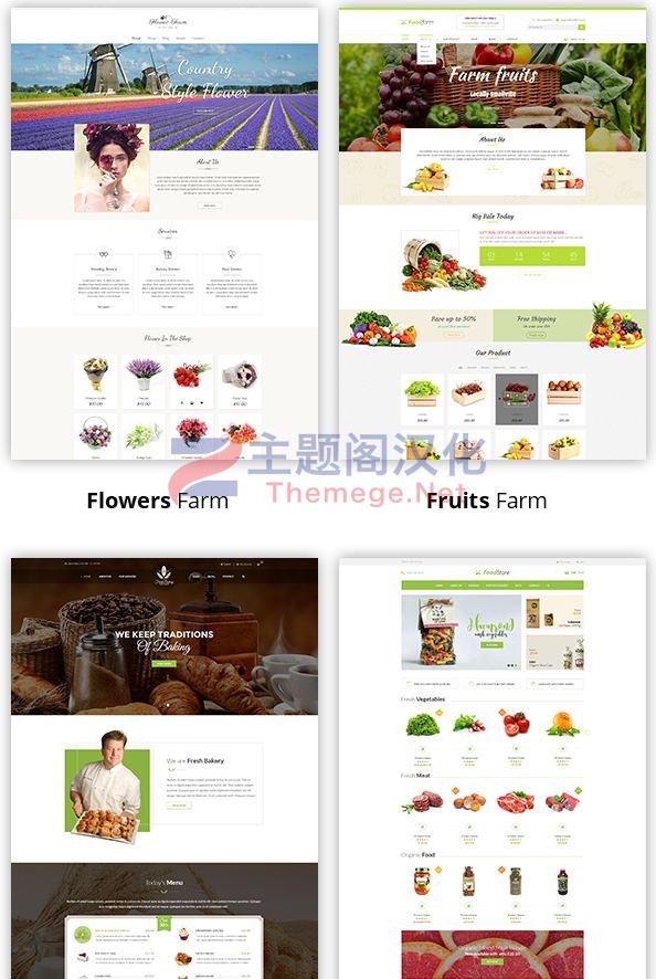 WordPress主题FoodFarm生态农场养殖场食品加工厂网站模板(销量1,089套) - 图片3