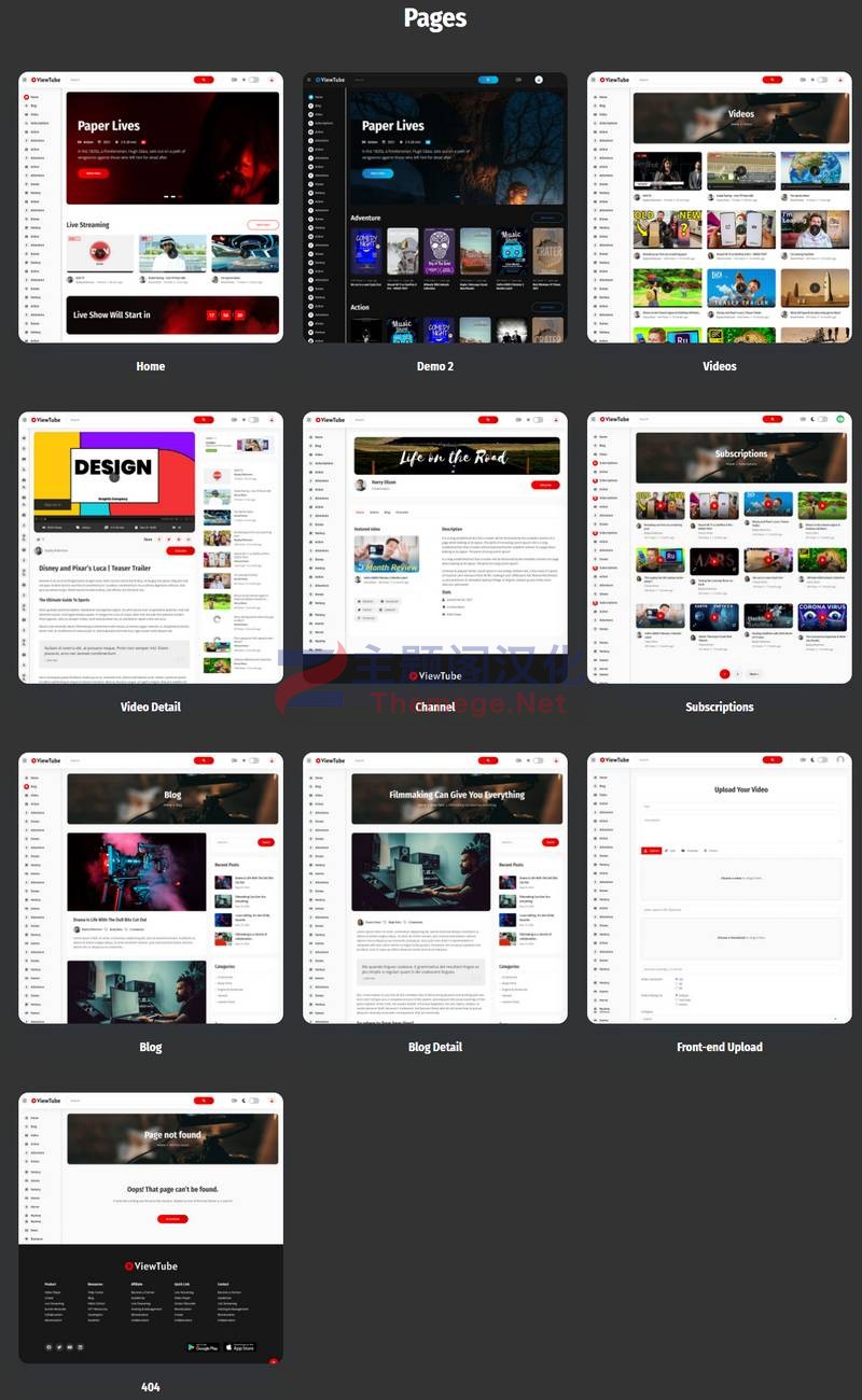 仿油管短视频流网站WordPress主题SimTube中文版V1.1.9 - 图片3 仿油管短视频流网站WordPress主题SimTube中文版V1.1.9 - 图片3