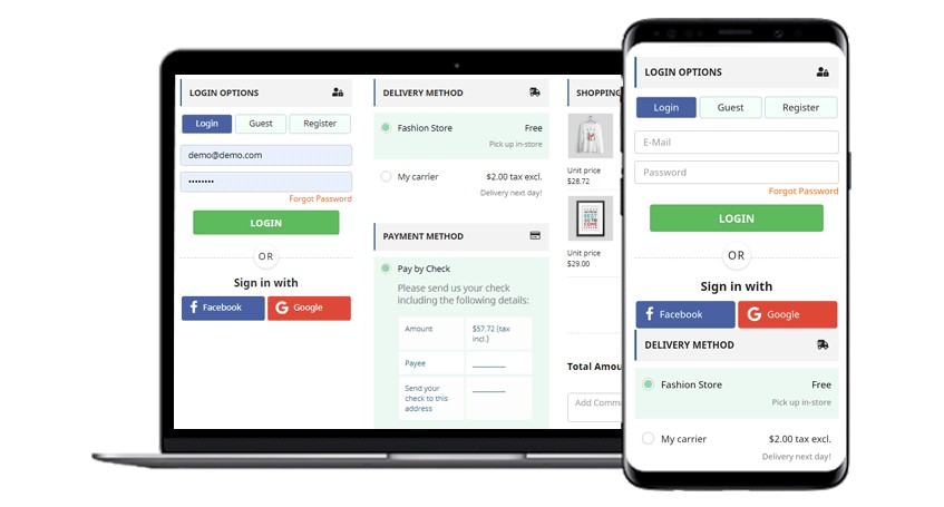 Supercheckout单页面结账流程优化Prestashop插件 - 图片1 Supercheckout单页面结账流程优化Prestashop插件 - 图片1