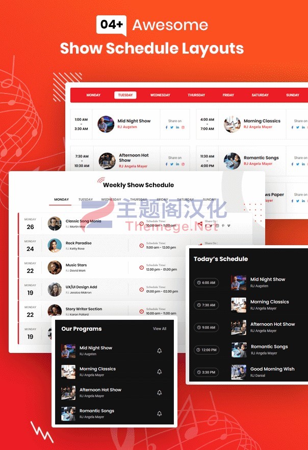 WordPress主题Fmwave汉化版V2.9.5_广播电台|文化机构|乐队经纪人公司网站 - 图片3