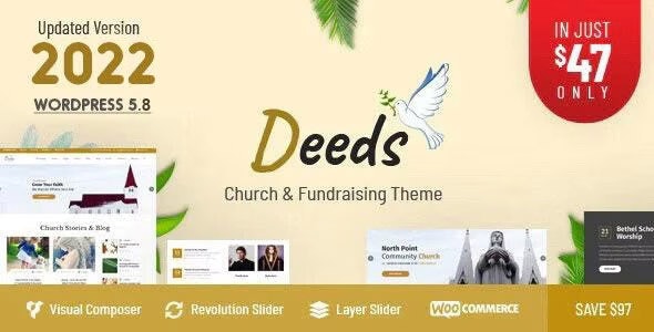 Deeds(v10.8.2)非营利慈善组织机构WordPress主题 - 图片1 Deeds(v10.8.2)非营利慈善组织机构WordPress主题 - 图片1