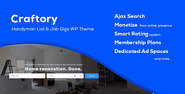 WordPress主题Craftory 2.0.1 求职招聘职位目录列表WP主题 WordPress主题Craftory 2.0.1 求职招聘职位目录列表WP主题