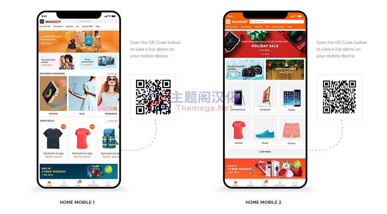 Maxshop(v3.6.22)数码3C|家具|家电跨境电商购物网站WooCommerce主题 - 图片3