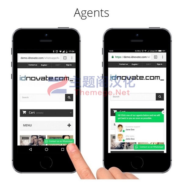 Prestashop跨境电商WhatsApp买家咨询在线客服插件V2.0.8 - 图片2