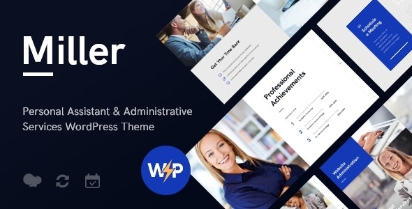 WordPress主题Miller秘书个人助理和后勤服务企业网站模板 WordPress主题Miller秘书个人助理和后勤服务企业网站模板
