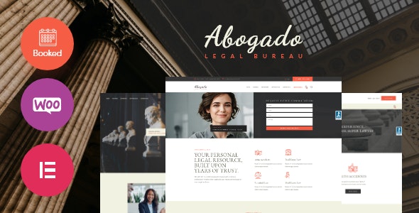 Abogado v1.1 律师事务所和法律机构网站WordPress主题 - 图片1 Abogado v1.1 律师事务所和法律机构网站WordPress主题 - 图片1
