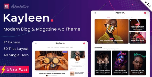 Kayleen(v3.1.1)极简杂志社新闻机构网站WordPress主题 - 图片1 Kayleen(v3.1.1)极简杂志社新闻机构网站WordPress主题 - 图片1