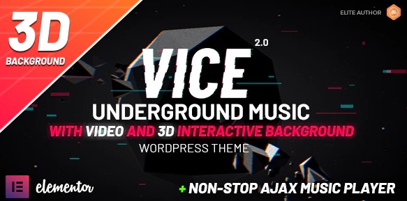 Vice音乐乐队和电台网站WordPress主题V2.5.1 Ajax不断播/音视频背景 - 图片1 Vice音乐乐队和电台网站WordPress主题V2.5.1 Ajax不断播/音视频背景 - 图片1