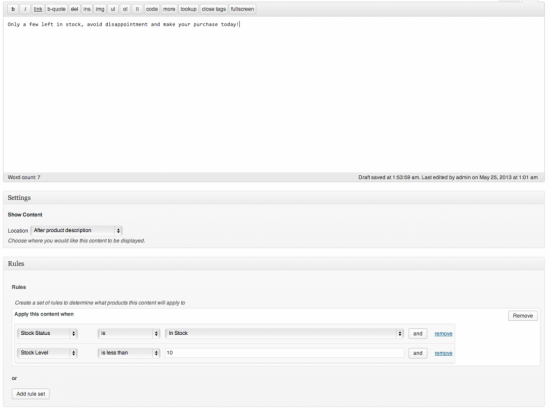 基于条件规则动态显示内容WooCommerce Conditional Content 2.1.8-3