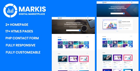 HTML模版Markis 1.0 虚拟数字产品购物商城HTML5模版 HTML模版Markis 1.0 虚拟数字产品购物商城HTML5模版