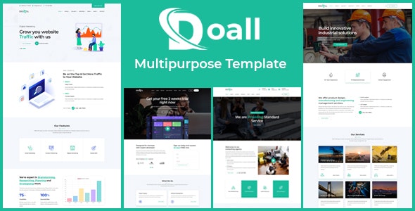 HTML模版Doall 1.0 响应式多用途企业建站HTML5模板 HTML模版Doall 1.0 响应式多用途企业建站HTML5模板