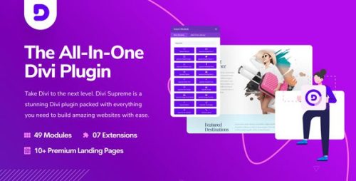 Divi Supreme Pro汉化版_Divi页面设计插件_含49模块 Divi Supreme Pro汉化版_Divi页面设计插件_含49模块