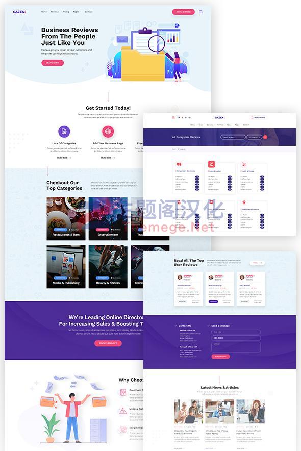 WordPress主题Gazak 1.3.3 企业业务服务点评网WP主题 - 图片2