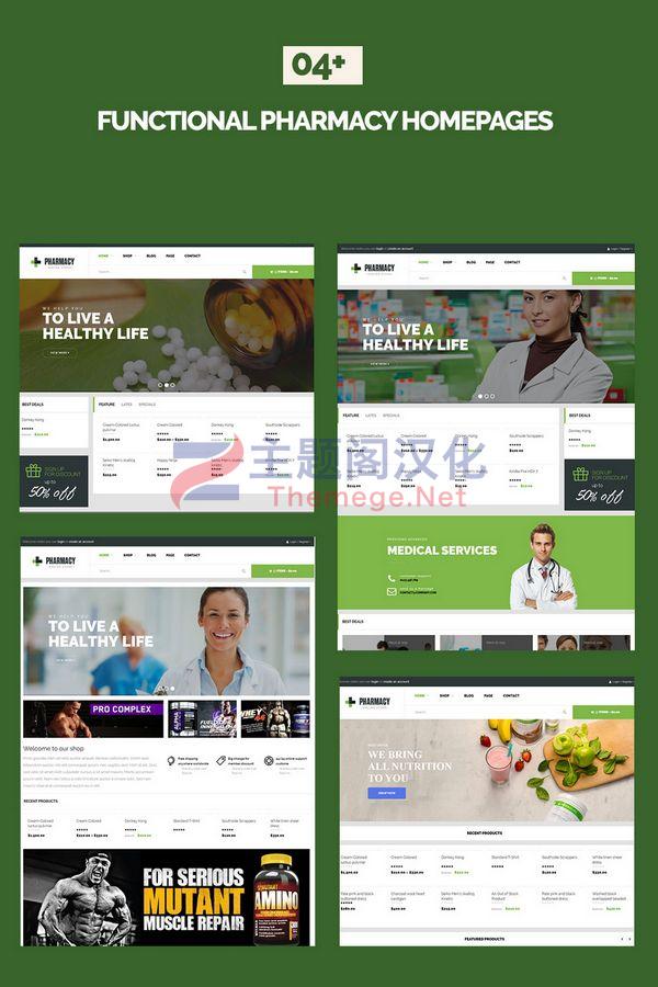 Pharmacy药疗药品器械销售平台WooCommerce主题V5.1.0 - 图片2
