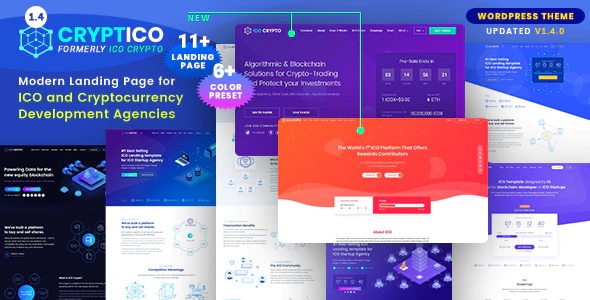 Cryption区块链ICO顾问和加密货币机构WordPress主题V1.0.6.4 - 图片1 Cryption区块链ICO顾问和加密货币机构WordPress主题V1.0.6.4 - 图片1