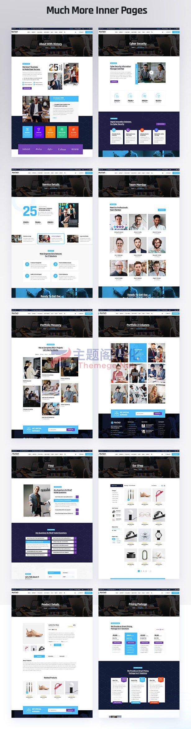 WordPress主题Muntech 1.0 IT企业业务服务解决方案网站WP主题 - 图片3