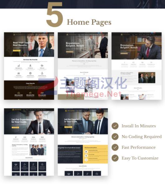 LawPress WordPress主题_法律顾问|司法机构网站模板 - 图片2