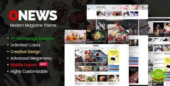 WordPress主题ONews 1.1.2 现代报纸和杂志新闻机构门户WP主题 - 图片1 WordPress主题ONews 1.1.2 现代报纸和杂志新闻机构门户WP主题 - 图片1