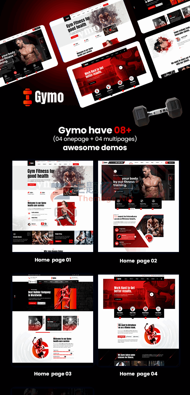Gymo(V1.0.5)瑜伽运动健身房网站WordPress主题 - 图片3