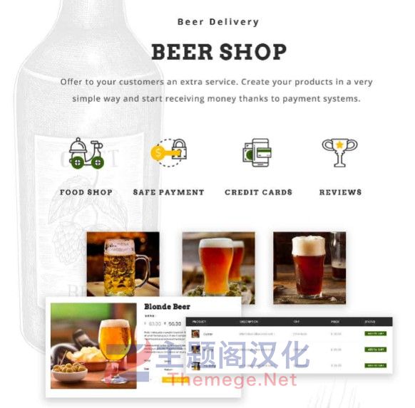 WordPress主题Puby 1.1 酒吧餐厅啤酒厂和啤酒活动网站WP主题 - 图片4