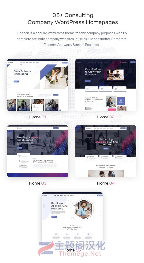 WordPress主题Editech企业业务宣传推广案例展示网站 - 图片2