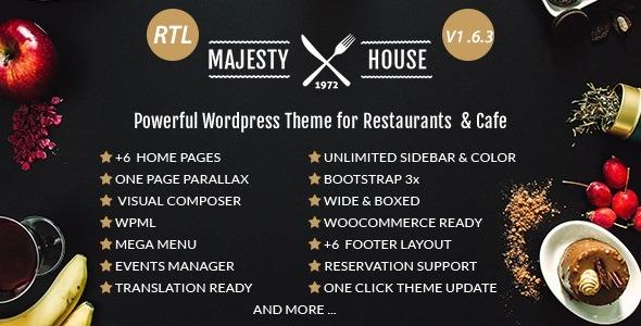 WordPress主题Majesty 2.0.7 餐厅面包店食品企业网站WP主题 - 图片1 WordPress主题Majesty 2.0.7 餐厅面包店食品企业网站WP主题 - 图片1
