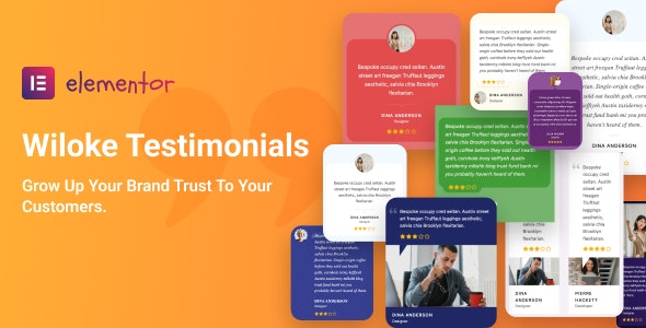 Testimonials客户评价Elementor扩展插件Wiloke 1.0 Testimonials客户评价Elementor扩展插件Wiloke 1.0