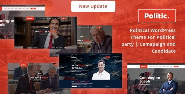 Politic政党竞选和公共组织机构网站WordPress主题V3.3.5 - 图片1 Politic政党竞选和公共组织机构网站WordPress主题V3.3.5 - 图片1
