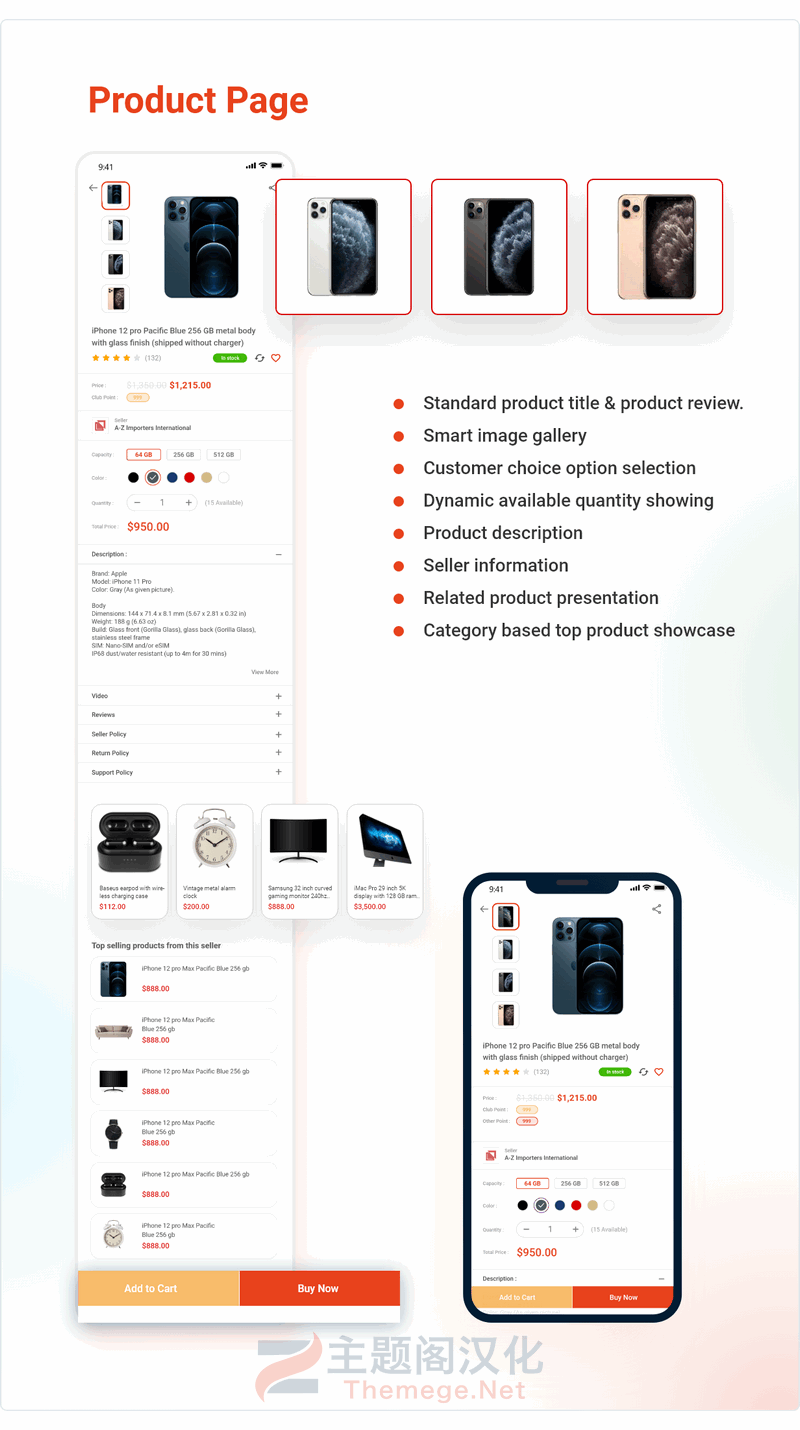 Active eCommerce Flutter App(v5.7)跨境电商购物平台Flutter双端APP源码 - 图片3
