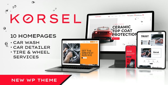 WordPress主题Korsel 1.0.5 汽车清洗维修售后服务企业网站WP主题 - 图片1 WordPress主题Korsel 1.0.5 汽车清洗维修售后服务企业网站WP主题 - 图片1