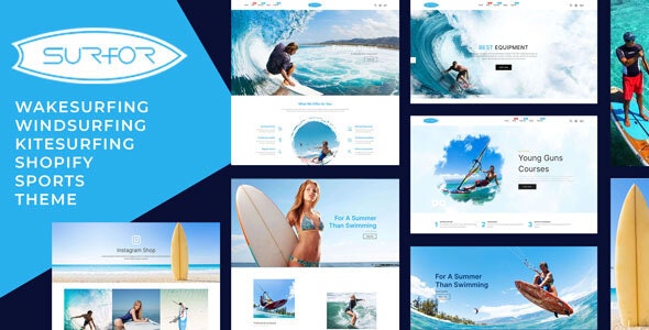Shopify主题Surfor 1.0 帆板冲浪运动周边产品购物平台Shopify模板 Shopify主题Surfor 1.0 帆板冲浪运动周边产品购物平台Shopify模板