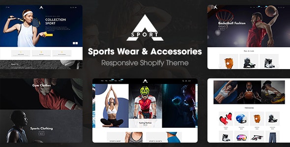 Asport运动配饰跨境电商平台Shopify主题v1.0.1 Asport运动配饰跨境电商平台Shopify主题v1.0.1