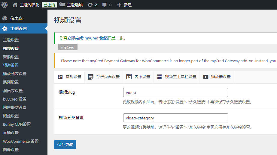 VidSite汉化版v2.3.9_WordPress会员制影视短视频主题 - 图片4