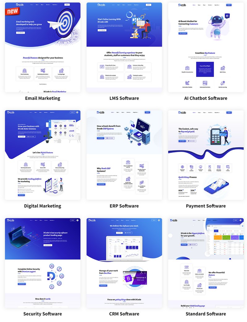 [1.6]DCode软件产品/SaaS服务APP设计企业网站HTML5模板 - 图片2