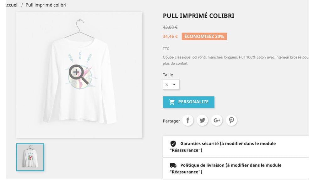 [1.5.6]Product Designer Studio买家个性化设计可定制类产品Prestashop插件 - 图片2