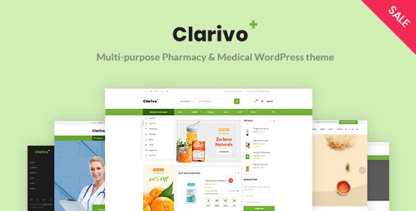 Clarivo医药品医疗器械商店和医疗机构网站WordPress主题 - 图片1 Clarivo医药品医疗器械商店和医疗机构网站WordPress主题 - 图片1