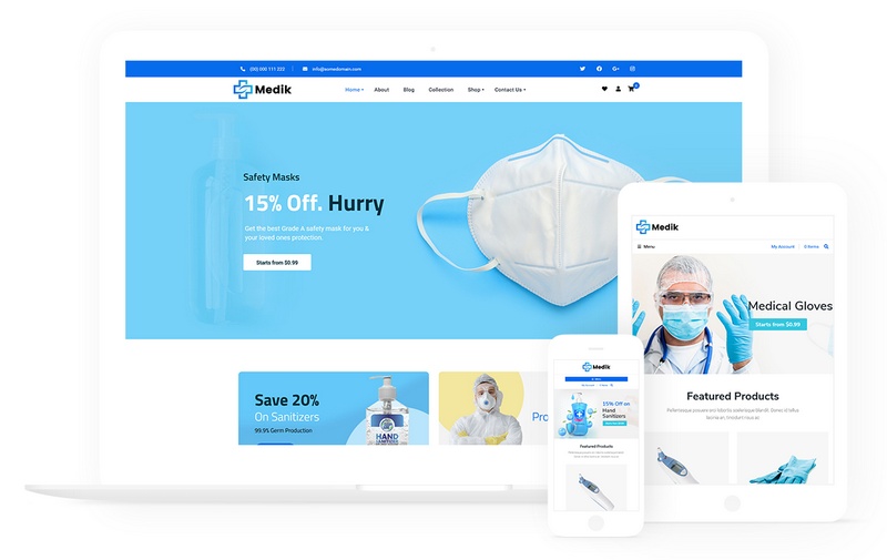 Medik WordPress主题_医药器械电商网站模板 - 图片3 Medik WordPress主题_医药器械电商网站模板 - 图片3