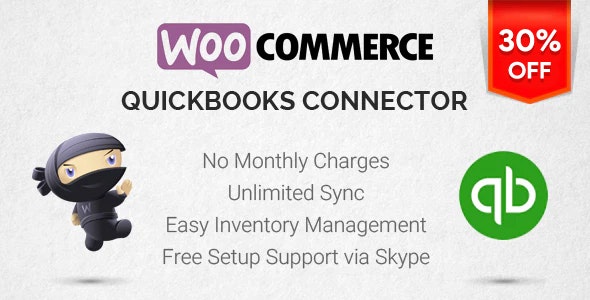 WooCommerce Quickbooks Connector会计服务集成插件V2.2.9 - 图片1 WooCommerce Quickbooks Connector会计服务集成插件V2.2.9 - 图片1