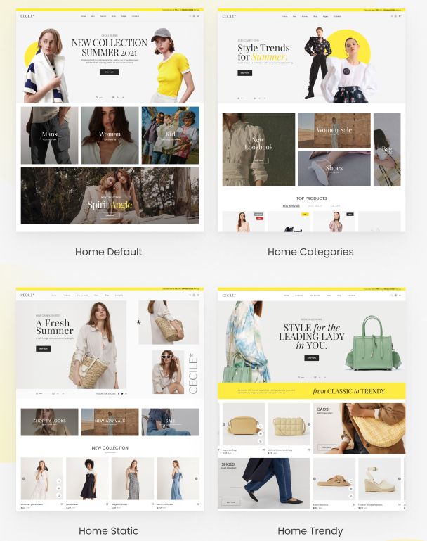 [1.0.2]Cecile简约风格时装服装女装跨境电商网店WooCommerce主题 - 图片4
