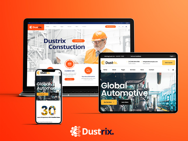 [1.0]Dustrix建筑业和工业工厂网站建站WordPress主题-1