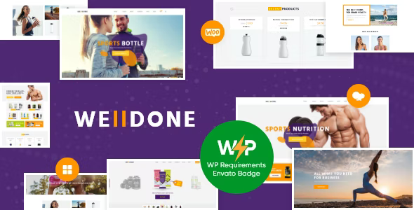 Welldone WordPress主题_体育用品电商网站模板 Welldone WordPress主题_体育用品电商网站模板