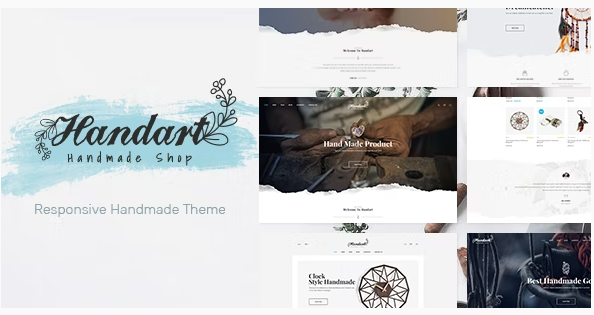 Handart手工制品和工艺品销售网站WooCommerce主题V1.0.8 - 图片1 Handart手工制品和工艺品销售网站WooCommerce主题V1.0.8 - 图片1