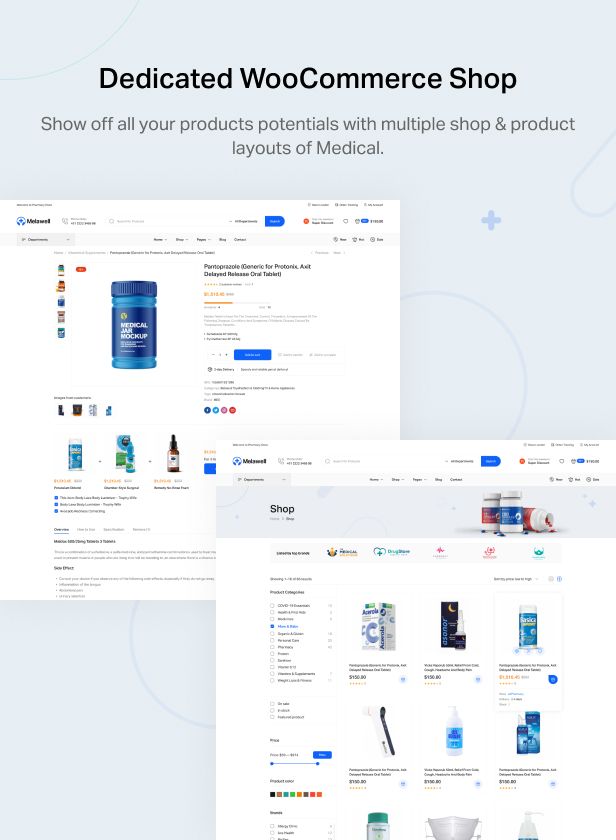 Melawell多商家药品医疗用品器械购物网站WooCommerce主题 - 图片2